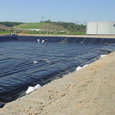1.5mm Geomembrana di HDPE nera liscia per ambiente esterno