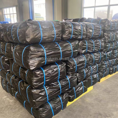 3x4m 4x5m 4x6m Tarpaulin in PE nero per rivestimento resistente, impermeabile e antispuma degli articoli