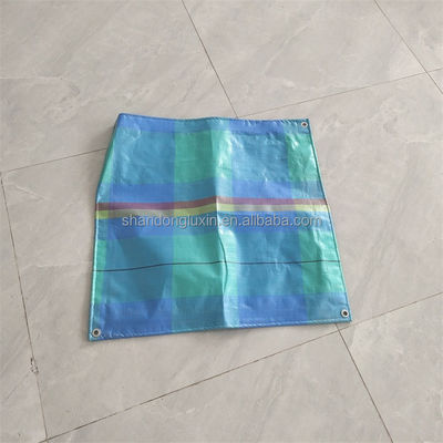 500D Conteggio dei filati Tarpaulin impermeabile esterno Copertura di plastica Blu Tarpa poliesterica per esterno