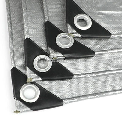 Telaio rivestito in PE resistente ai raggi UV in grigio argento per protezione impermeabile Larghezza 2-11m