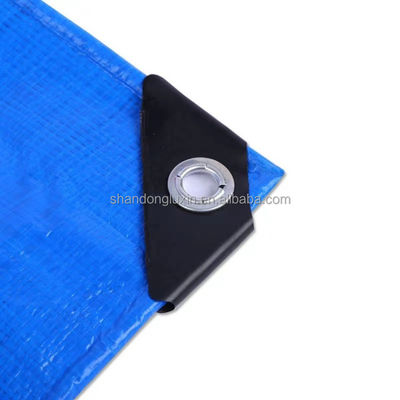 Stripe Style 50gm Blu PE Tarpaulin per prestazioni durature
