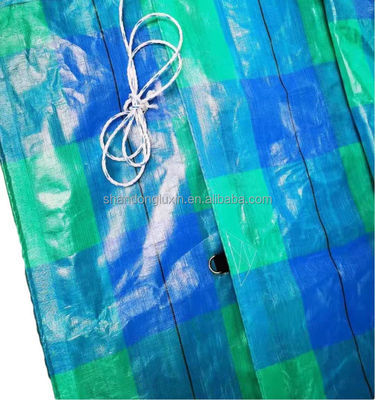 Piastra di bambusa in PE blu 100% impermeabile per copertura del tetto e tenda esterna leggera