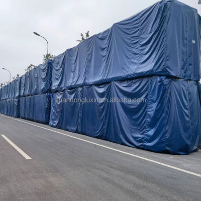 Copertura di carico del camion PE rivestito di telaio impermeabile pesante con occhiali in stile plaid